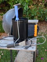 Charcoal Starter Chimney With Electric Lighter