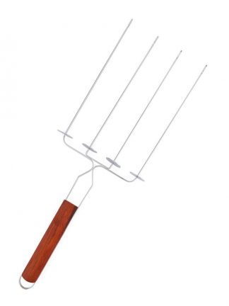 4 PRONGED KABOB GRILLING BASKET